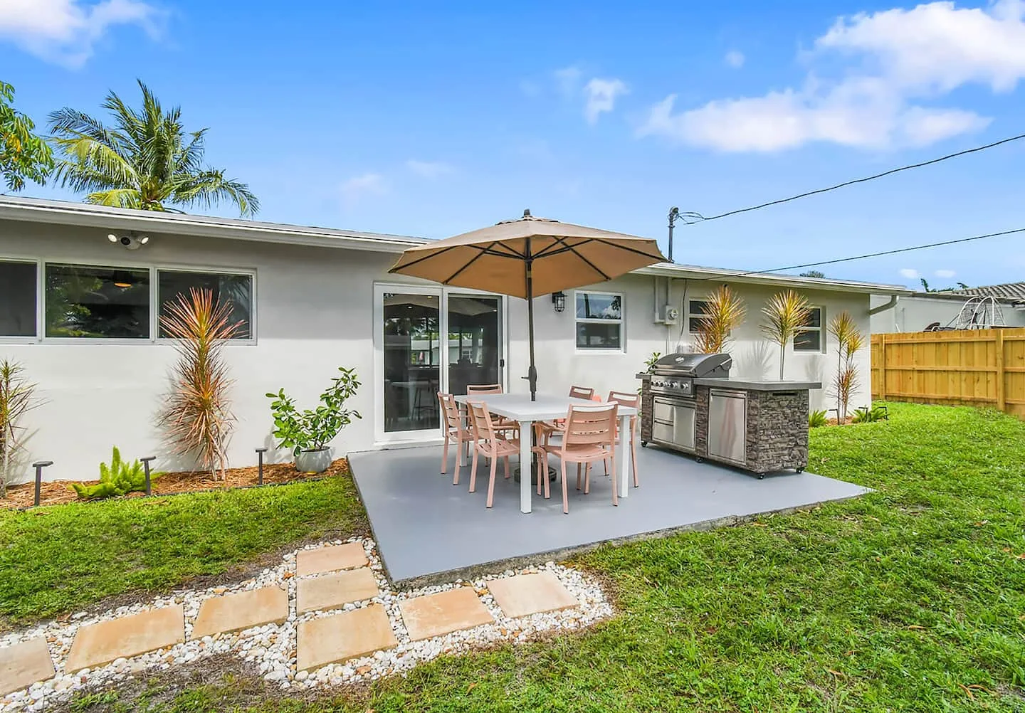 Enjoy grilling out and eating on the patio table!(seats six)